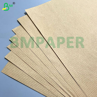 Papel Kraft de 60 gramos liso de un lado bruno brillante a rayas para embalaje de alimentos artesanía / bricolaje