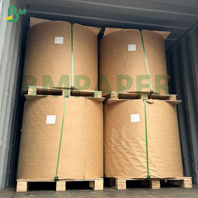 50gm 60gm 70gm Papel Kraft de color marrón rayado ligero resistente a las lágrimas Brillo de un lado Excelente para el embalaje de flores Embalaje de pan