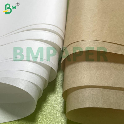 50gm 60gm Papel resistente al calor y a la grasa para el embalaje de alimentos grasos Marrón y blanco Kit3 Kit5 Kit7 Resistente a la humedad Reciclable