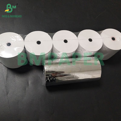 55gm 60gm Papel térmico Rollos de recibo 9*13 núcleo 80*80mm Cajas registradoras POS