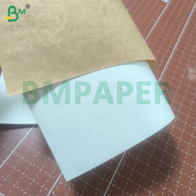 Papel Kraft poroso de alta resistencia al desgarro blanqueado sin blanquear Papel de saco semi-extensible