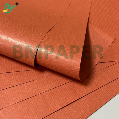 Rollo de papel kraft a rayas rojas transpirable flexible de 43 g/m² 750 mm 800 mm para envolver regalos