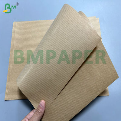 60 g 70 g Rollos de papel kraft reciclado de fibra larga con costillas para bolsas de alimentos 70 cm 80 cm