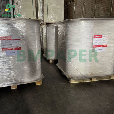 Rollos de papel kraft de pulpa de madera natural de 28 g/m² y 29 mm y 33 mm para envolver pajitas