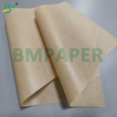 Papel de silicona de doble cara marrón de 35 g/m² y 38 g/m² para barbacoa, 24 x 36 pulgadas