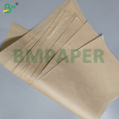 Papel de silicona de doble cara marrón de 35 g/m² y 38 g/m² para barbacoa, 24 x 36 pulgadas