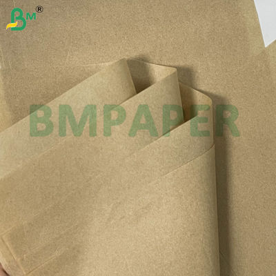 Papel antigrasa compostable natural marrón blanco de 45 g/m² para envolver y forrar, embalaje de perritos calientes