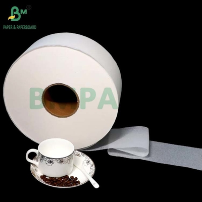 Calidad alimentaria Blanqueado Sin blanquear 40GSM 50GSM Rollo de papel de filtro de café 1200 mm