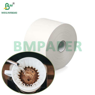 Calidad alimentaria Blanqueado Sin blanquear 40GSM 50GSM Rollo de papel de filtro de café 1200 mm