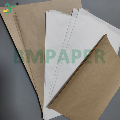 Papel de revestimiento de vidrio blanco y marrón entrelazado de 36 gm 40 gm 2450 mm a prueba de moho