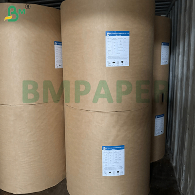 Papel de revestimiento de vidrio blanco y marrón entrelazado de 36 gm 40 gm 2450 mm a prueba de moho