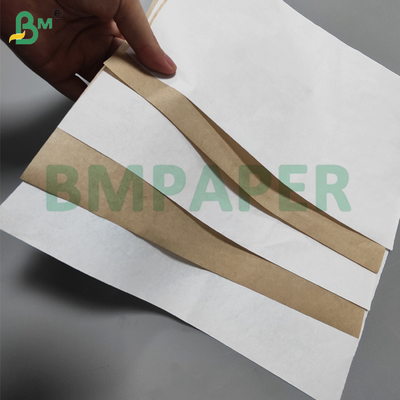 Papel de revestimiento de vidrio blanco y marrón entrelazado de 36 gm 40 gm 2450 mm a prueba de moho
