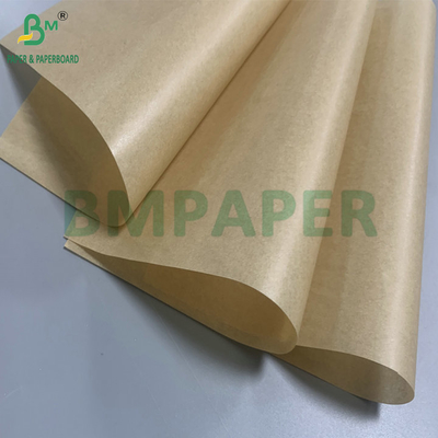 30gsm 40gsm Papel Base de Silicona Marrón Rollo Jumbo de Silicona de Doble Cara
