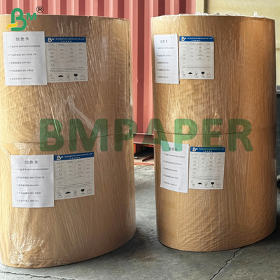 Rollo de papel base blanco duradero de una sola cara con revestimiento térmico de 70 g/m²