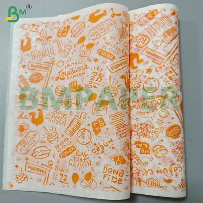 Rollos de papel encerado resistente a la grasa de 30 g/m² para envolver sándwiches