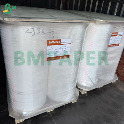 Rollos de corte de papel para envolver palillos de dientes de 26 g/m² color blanco/marrón kraft