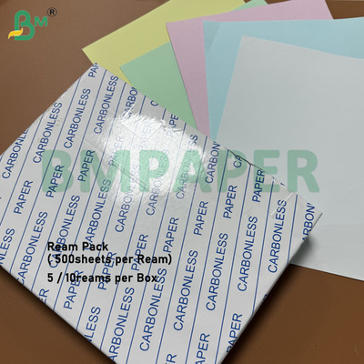 Papel de copia sin carbono de 60 gramos 65 gramos 8.5 x 11 pulgadas CFB CF Canario Color Papel CCP