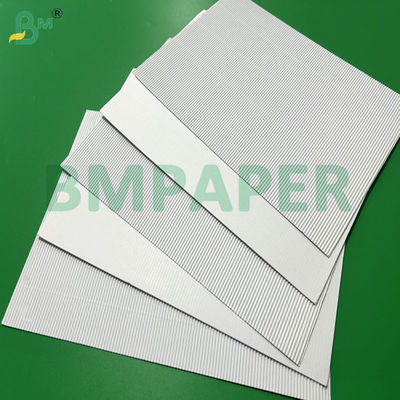 Papel corrugado de una cara F Flauta Blanco de 1.1mm para cajas de embalaje 787 x 1092mm