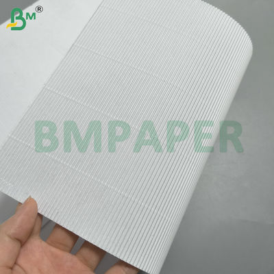 Papel ondulado de cara única de color blanco para acolchado de envases