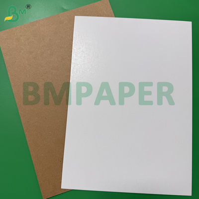 460gsm White Coated Board With Brown Kraft Back 35" x 47" Large Sheets