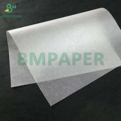 Papel de vidrio transparente seguro para alimentos 35GSM 40GSM para envolver mantequilla