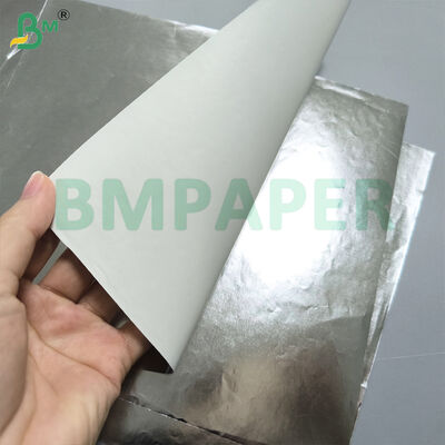 Papel base para etiqueta de botella de cerveza, una cara plateada y dorada, una cara blanca