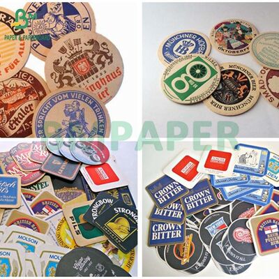 Hojas de cartón absorbente blanco de 0,7 mm y 0,8 mm, 455 mm x 650 mm para posavasos