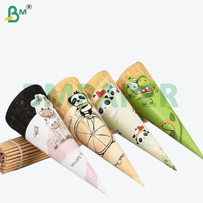 Papel blanco de grado alimenticio de 80 g para helado congelado para envasado de conos