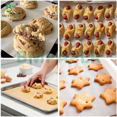 Rollo de papel de pergamino resistente a la grasa y antiadherente para uso en horno de 35 gm a 40 gm