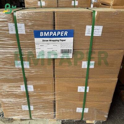 25 gm 28 gm Impresible Papel de embalaje de paja Rolos de corte 29 mm x 6000 m