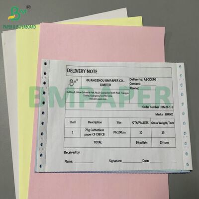 Papel de copia sin carbón de alta calidad y alto contraste de imagen azul de 48 g/m² y 75 g/m² para copias claras