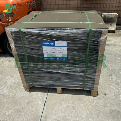 Cartón de encuadernación negro de 1,5 mm para cubiertas de encuadernación de libros, negro completo y reverso gris negro