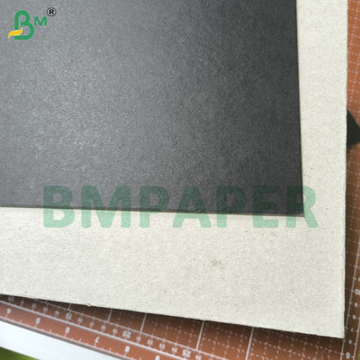 Cartón de encuadernación negro de 1,5 mm para cubiertas de encuadernación de libros, negro completo y reverso gris negro