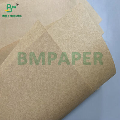 Non-Toxic Grease Resistant 30gsm 35gsm Brown Greaseproof Paper Sandwich Wrap for Burgers Chips
