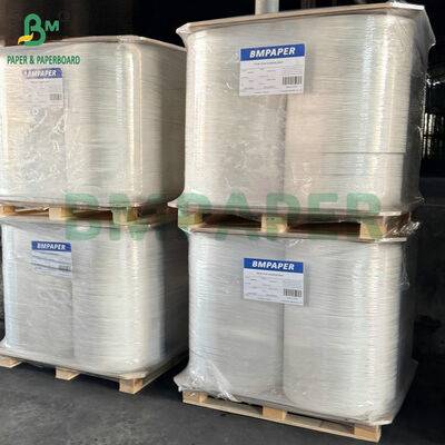 Papel de embalaje de paja de grado alimenticio con costillas 24gm 28gm para embalaje individual de paja de papel