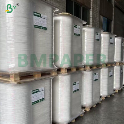 superficie texturizada impresa logotipo de encargo blanca del papel de abrigo de la paja del grado alimenticio 25g