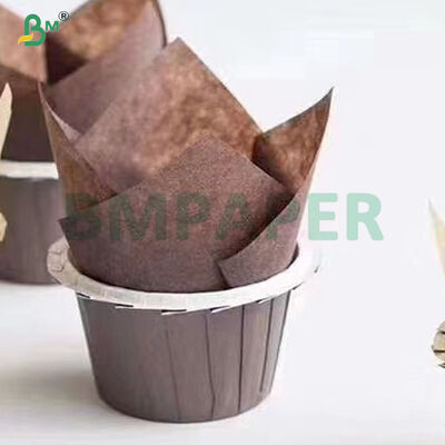 Papel para moldes de muffins premium de seguridad alimentaria de 40 g/m² para hornear