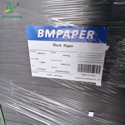 800gm 1200gm 1600gm Papel negro de cartón rígido 72cm x 102cm para marco de fotos