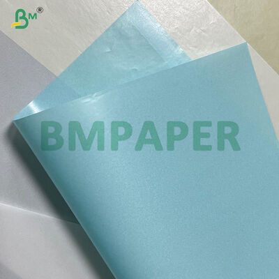 Papel de vidrio azul translúcido resistente a altas temperaturas para etiquetas autoadhesivas