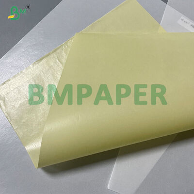 Etiquetas de etiqueta con revestimiento de silicona de etiqueta amarilla Papel de vidrio Jumbo Rolls