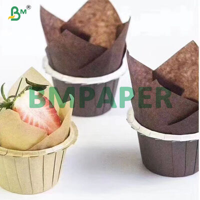 35g 38g 40g 45g Papel de revestimiento antiadherente de color para muffins