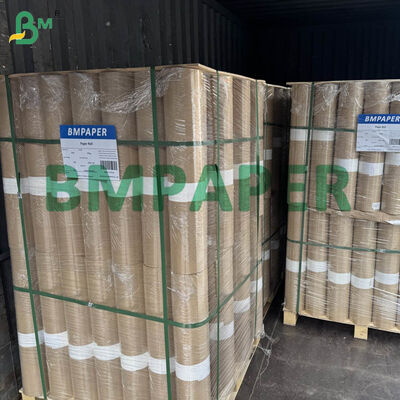 40 gramos de papel Kraft con costillas 26 por 31 pulgadas Kraft de oro amarillo máquina de envoltura vidriada de un lado