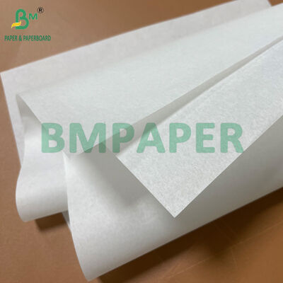 Buen suavidad 40GSM Jumbo Roll Papel a prueba de grasa Blanco para envoltura de sándwich