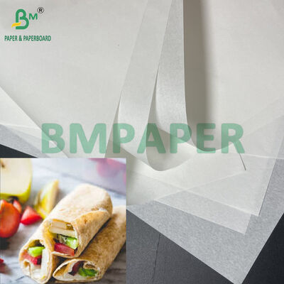 La humedad resiste el rollo de papel blanco de categoría alimentaria de 25gsm a 40gsm para envolver tortillas