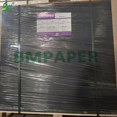 Papel de embalaje reciclable compatible con la FDA de pulpa virgen de papel Kraft negro de calidad alimentaria 80g 90g