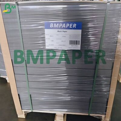 80gm 90gm Grado alimenticio Hojas cortadas de papel kraft virgen negro Hojas cortadas de papel kraft virgen