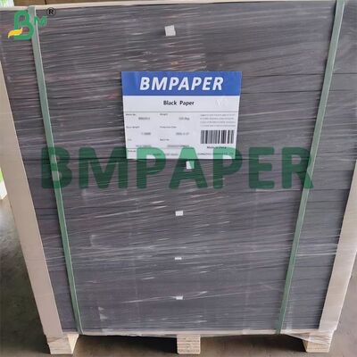 80gm 90gm Grado alimenticio Hojas cortadas de papel kraft virgen negro Hojas cortadas de papel kraft virgen