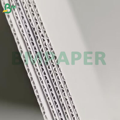 80+80+80gsm cartón corrugado blanco de 3 capas para caja de cosméticos