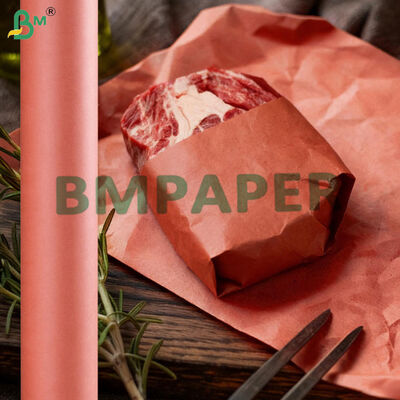 66 gramos de papel de carnicería rosa de color melocotón para la carne de fumar 18' 24' x 175'