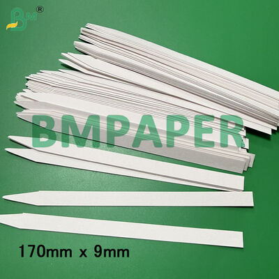 Tiras de papel de prueba de fragancia blanca, tablero absorbente de 160 mm x 10 mm y 170 mm x 9 mm